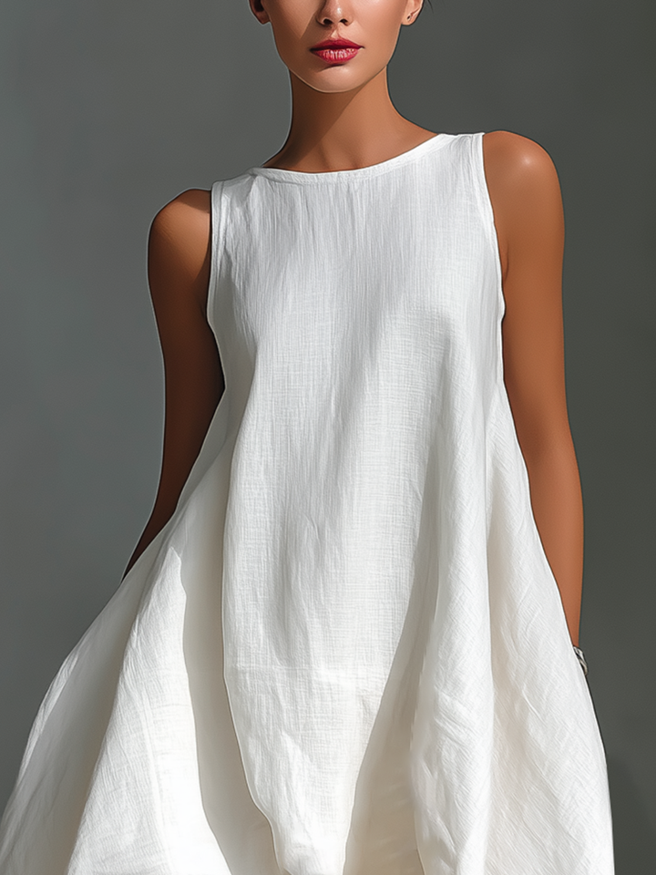 Elvina - Breezy Linen Midi Dress