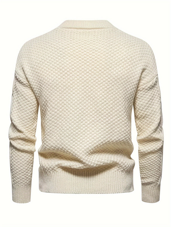 Kael - Cable Knit Mock Neck Sweater