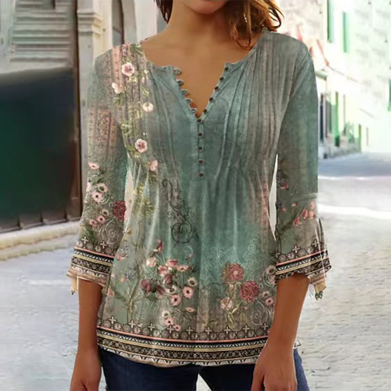 Devika - Floral Print Blouse