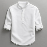 Jarvis - Textured Henley Shirt
