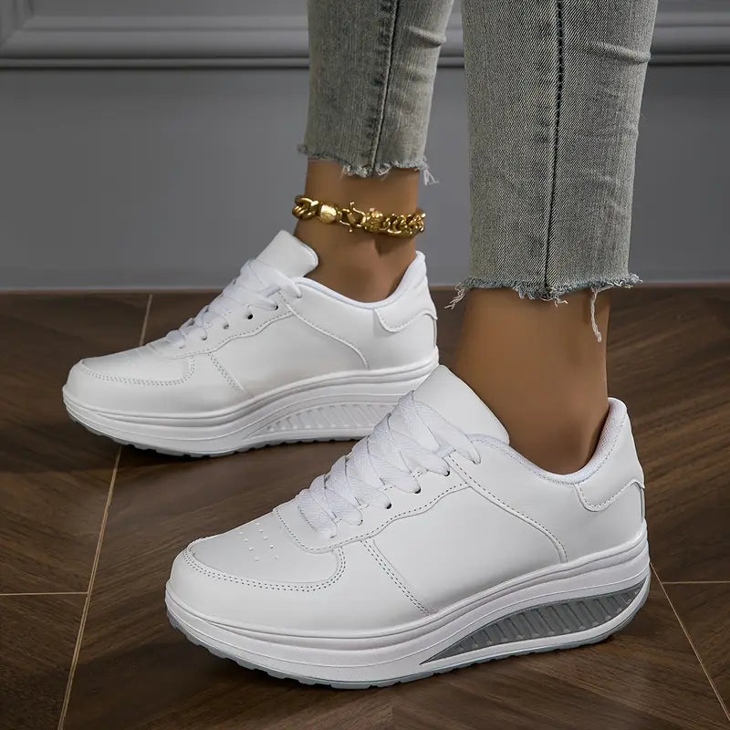 Qira - Platform Lace-Up Sneakers