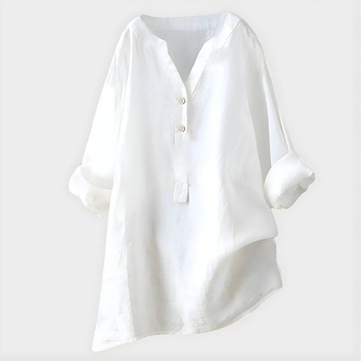 Fenella - Button Front Tunic Blouse