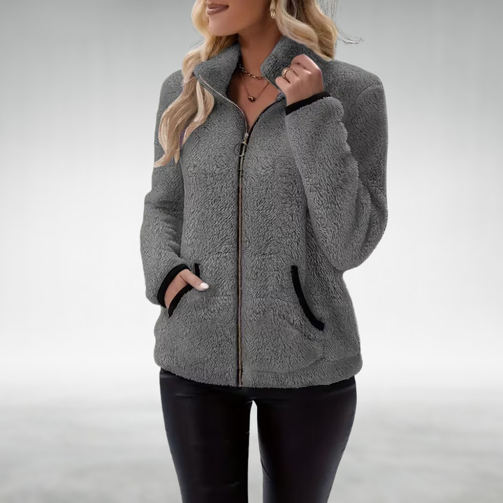 Zafrielle - Soft-Touch Zip-Up Jacket