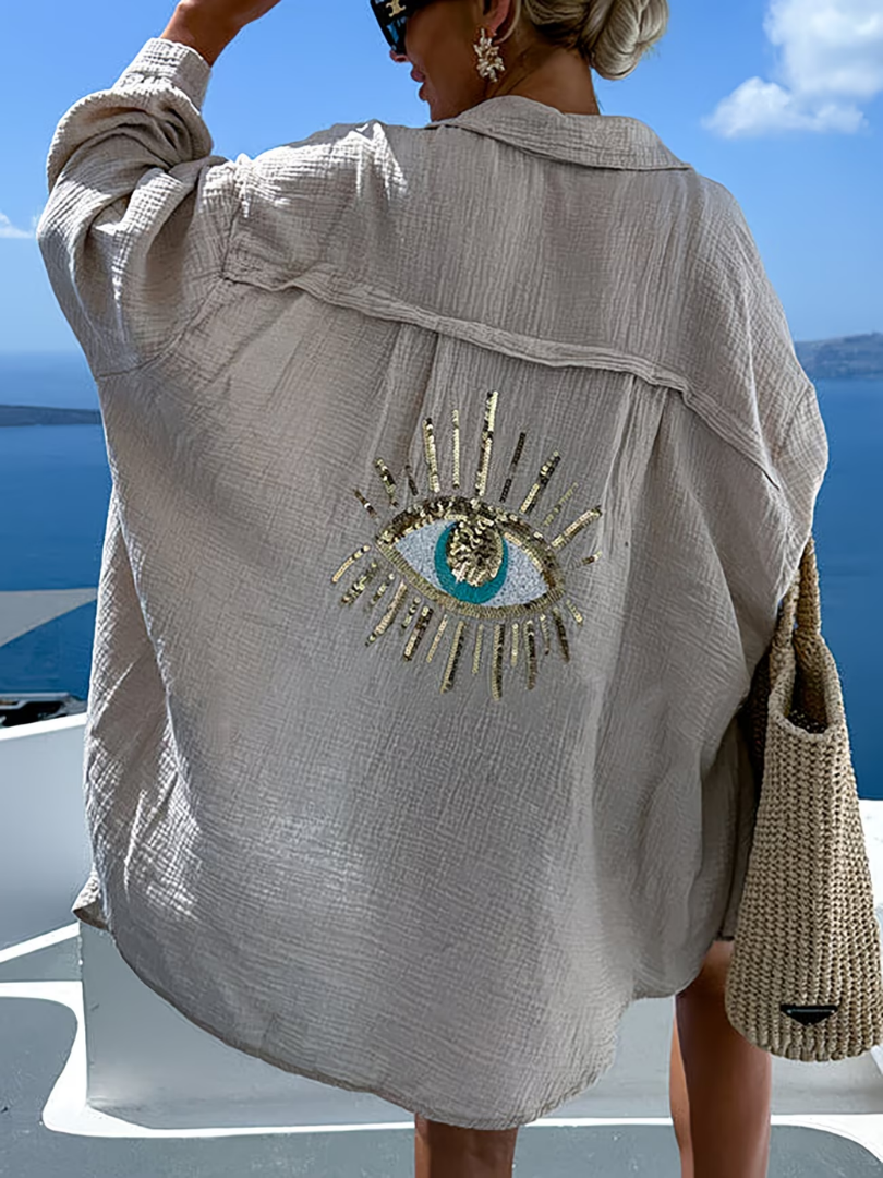 Nolene - Textured Summer Blouse