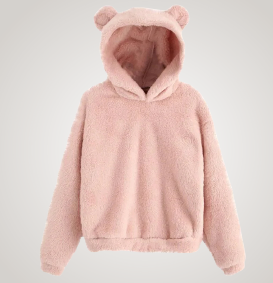 Tialyn - Plush Bear-Ear Hoodie