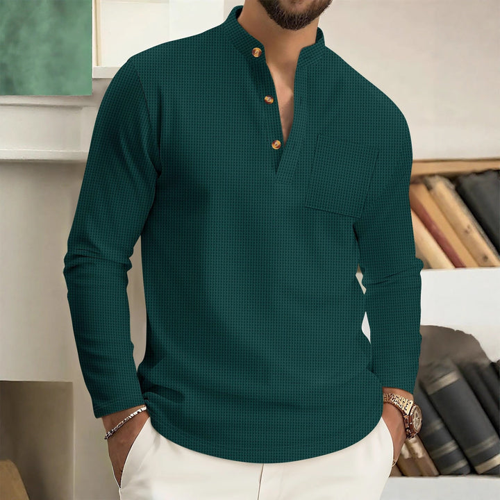 Tovan - Soft-Touch Stand-Collar Shirt