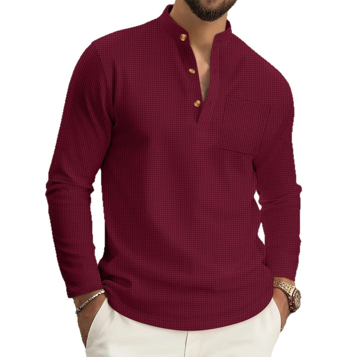 Tovan - Soft-Touch Stand-Collar Shirt