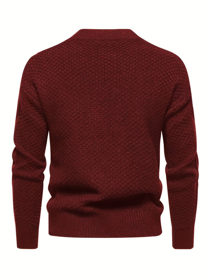 Kael - Cable Knit Mock Neck Sweater