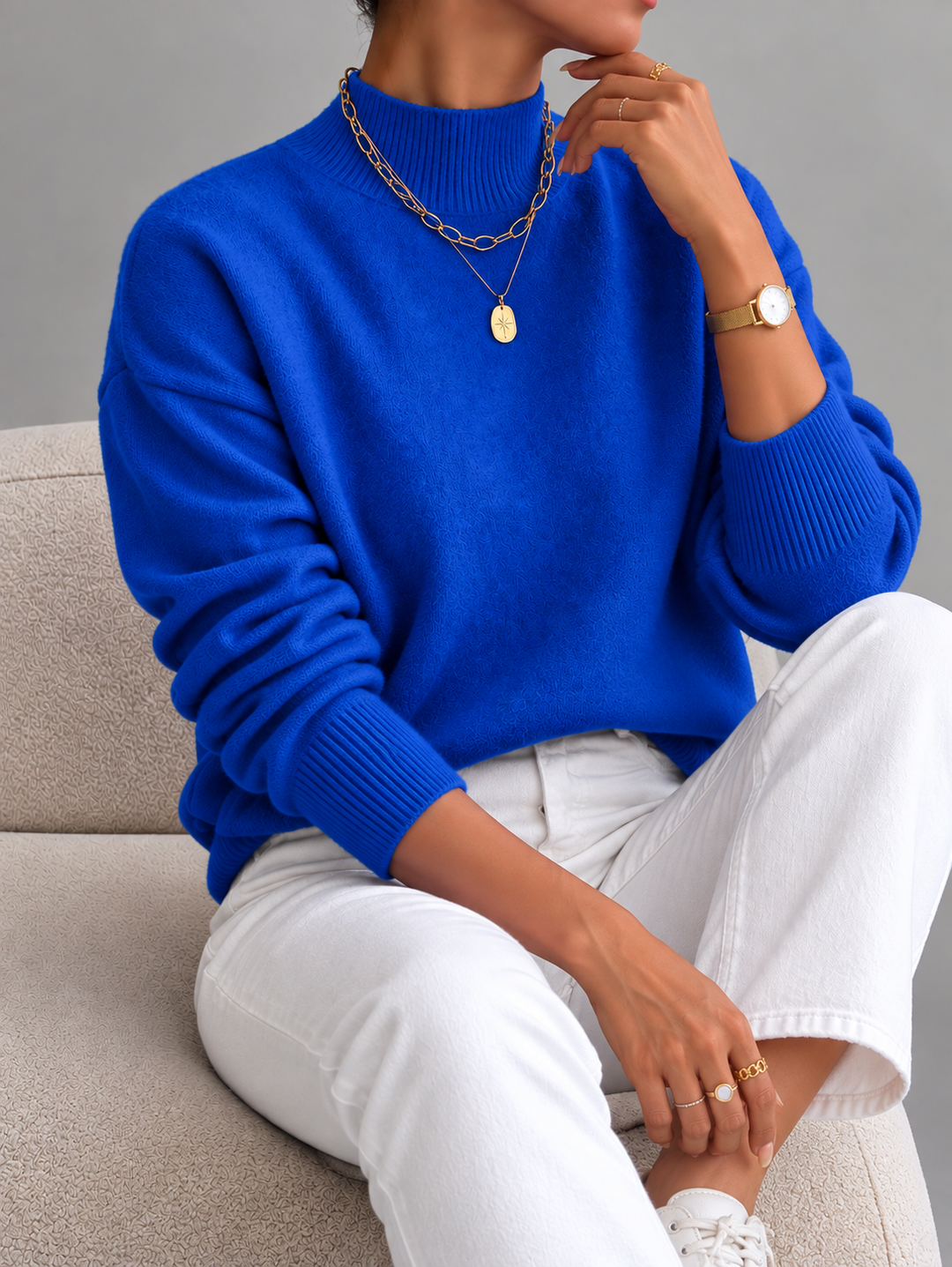 Jinty - Soft Touch Relaxed Knit Sweater
