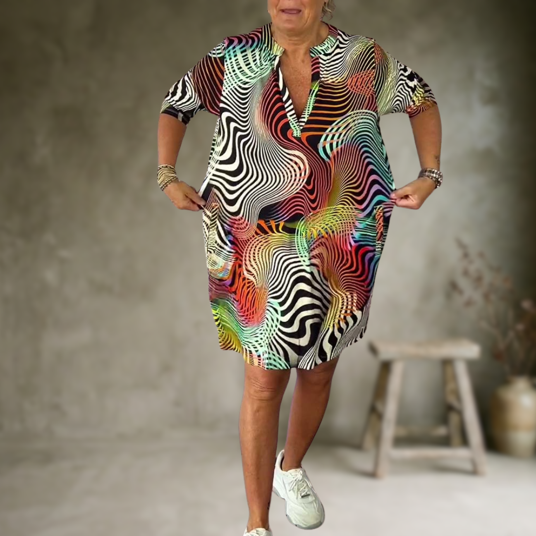 Tialora - Soft-Touch V-Neck Dress