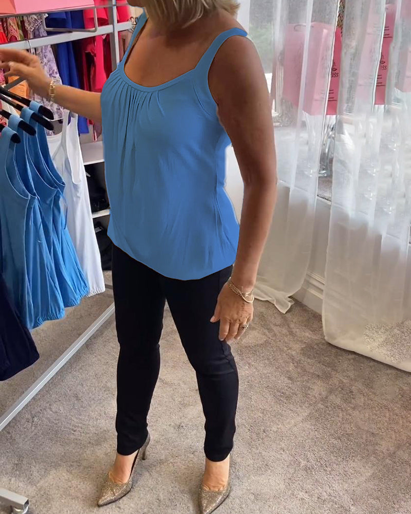 Corina - Soft-Touch U-Neck Tank Top