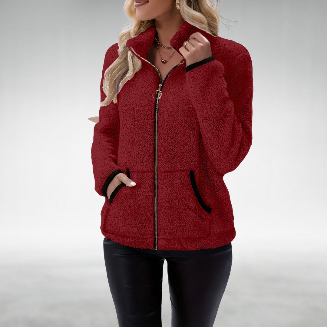 Zafrielle - Soft-Touch Zip-Up Jacket