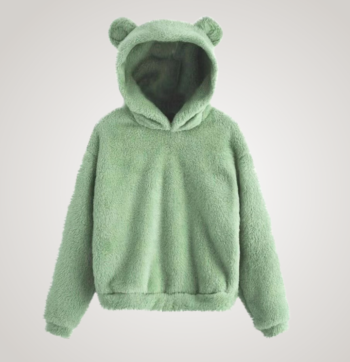 Tialyn - Plush Bear-Ear Hoodie