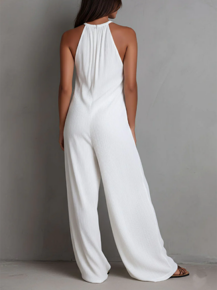 Rosira - Textured Linen Jumpsuit
