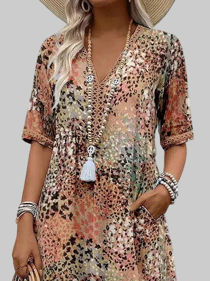 Marisse - Soft-Touch Floral Midi Dress