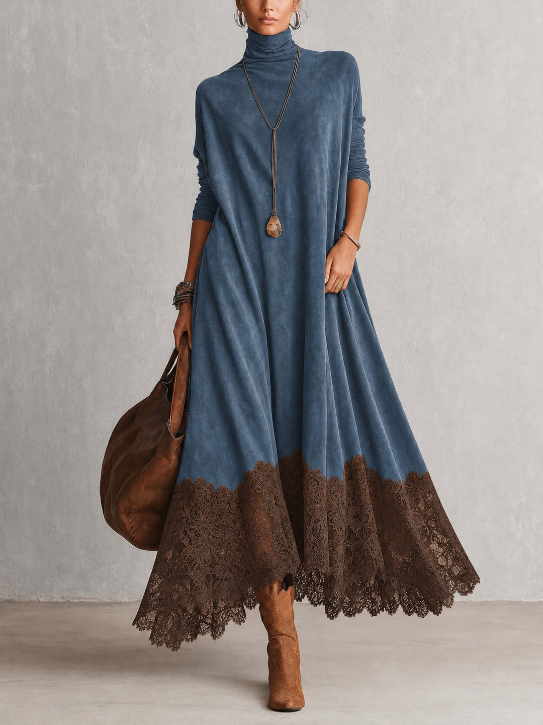 Pamina - Lace-Panel A-Line Dress