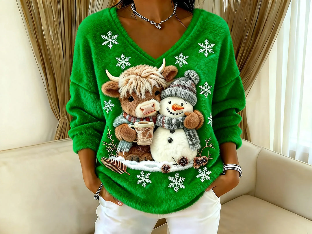 Zarielle - Soft-Touch V-Neck Sweater