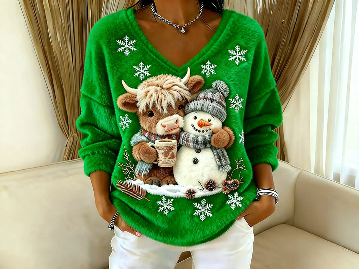 Zarielle - Soft-Touch V-Neck Sweater