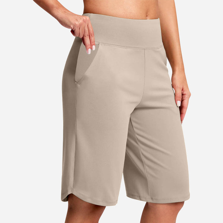 Odeliora - High Waist Comfort Bermuda Shorts
