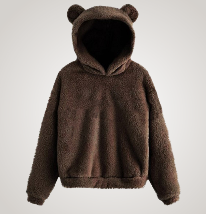 Tialyn - Plush Bear-Ear Hoodie