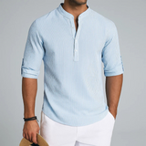 Isandro - Textured Button-Up Shirt