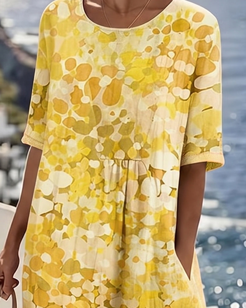 Adria - Soft-Touch A-Line Midi Dress