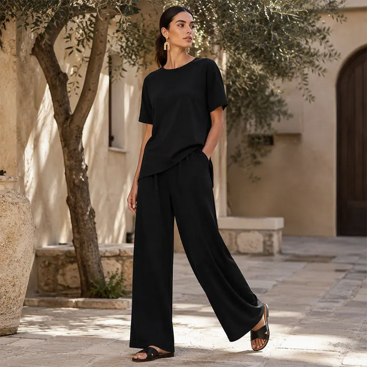 Annavie - Breathable Linen Two-Piece Set