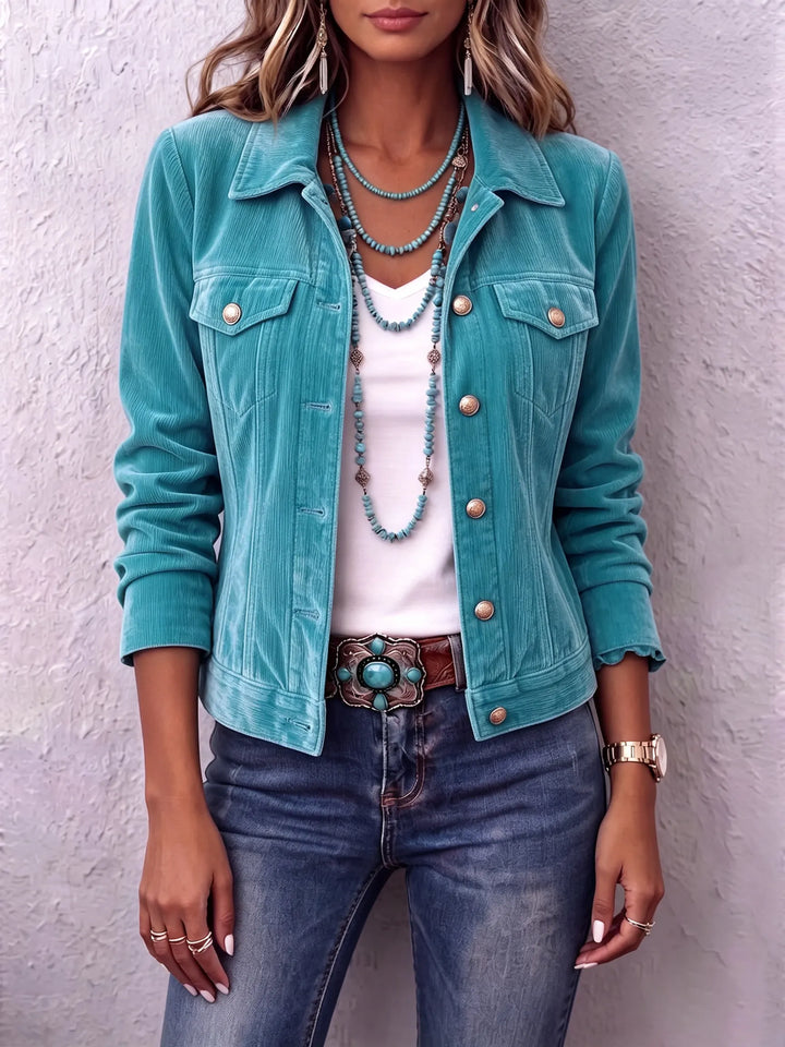 Amandria - Vintage Wash Button Jacket