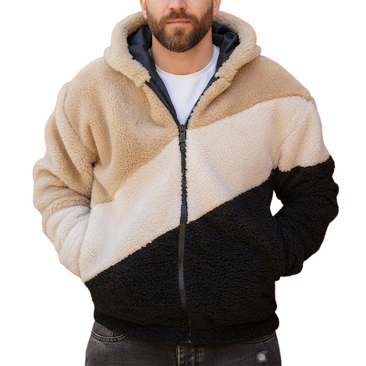 Solivar - Soft-Touch Hooded Zip-Up Jacket