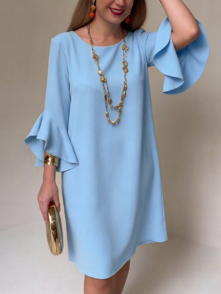 Hilaria - Ruffle Sleeve Mini Dress