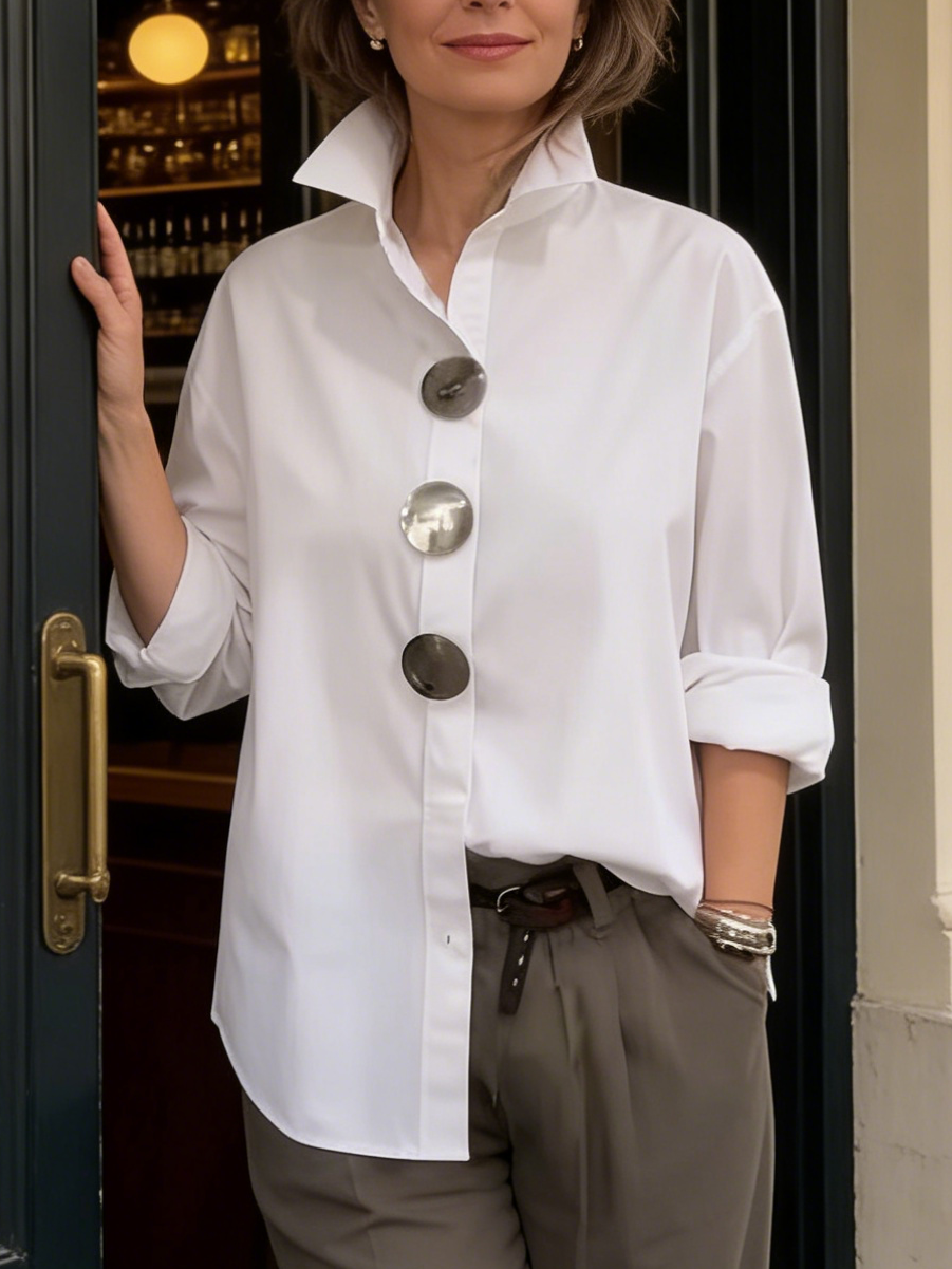 Marisen - Stylish Casual Button Blouse