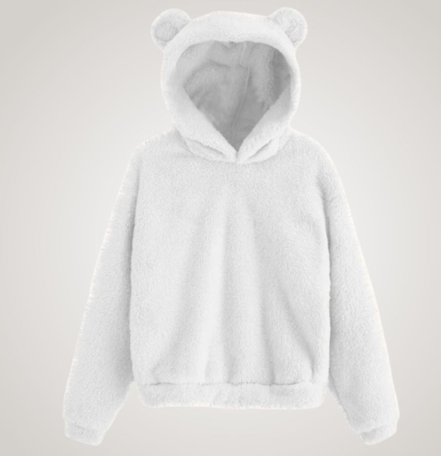 Tialyn - Plush Bear-Ear Hoodie
