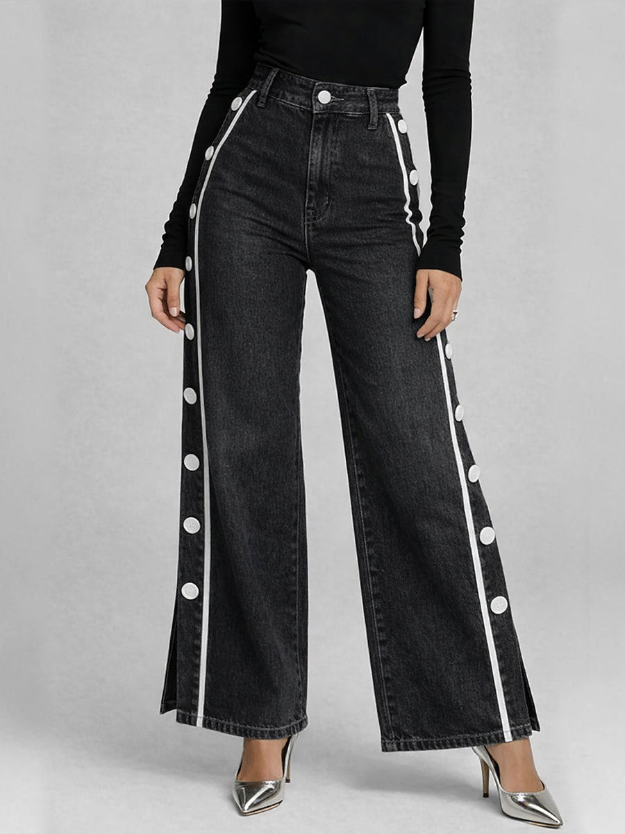 Vika - Zip-Front Slim-Fit Jeans