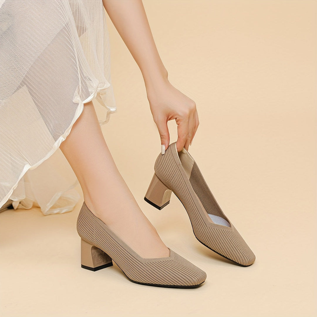 Hetty - Square-Heeled Court Shoe