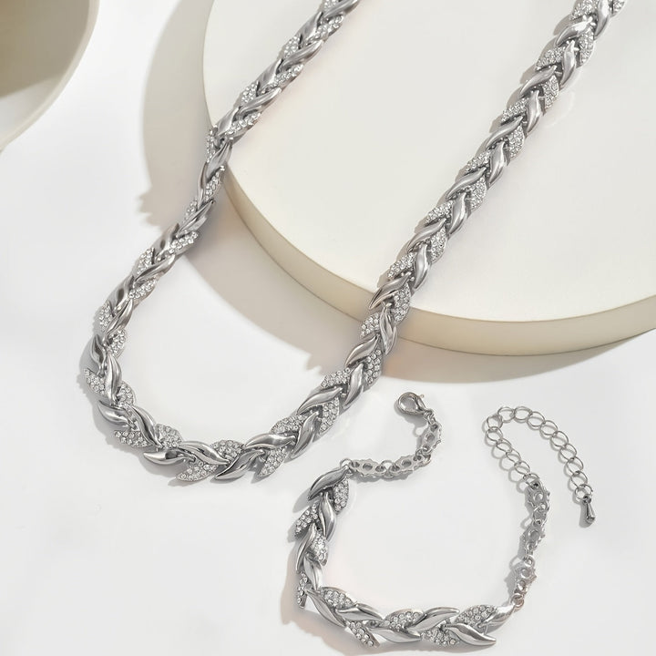 Yvonne - Lustrous Necklace & Bracelet Set