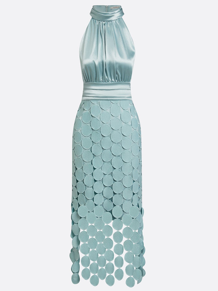 Kateline - Luxe Halter Midi Dress