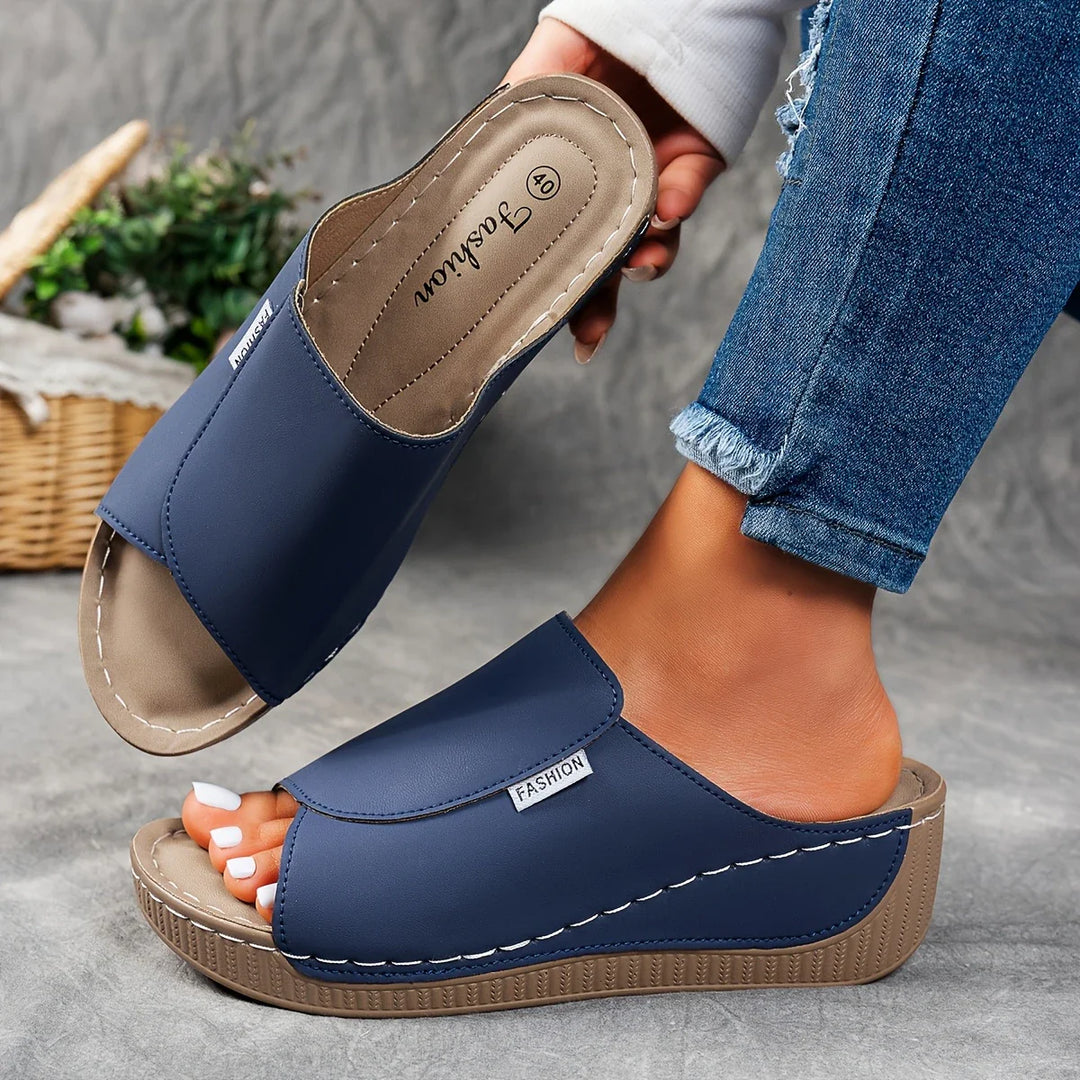 Verena - Platform Slip-On Sandals