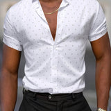 Rowen - Soft-Touch Printed Short-Sleeve Shirt