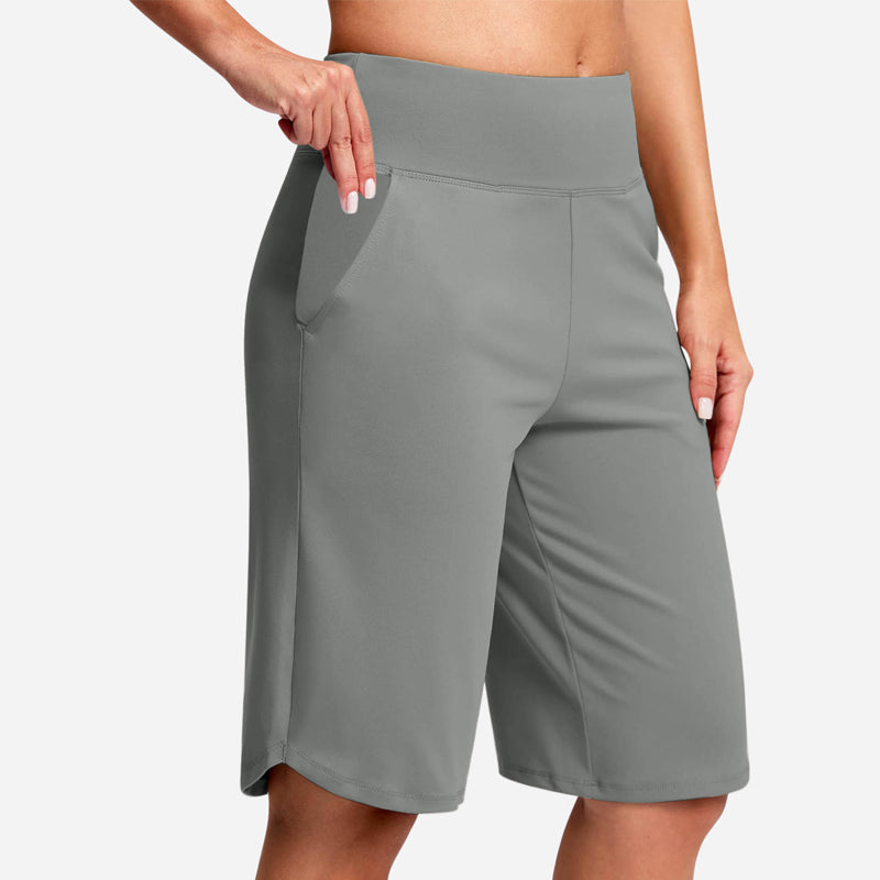 Odeliora - High Waist Comfort Bermuda Shorts