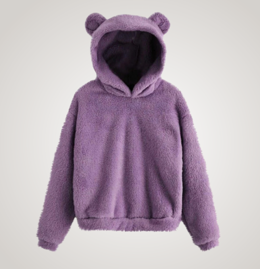 Tialyn - Plush Bear-Ear Hoodie