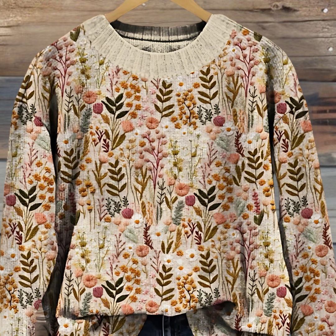 Aylinrae - Soft-Touch Floral Sweater