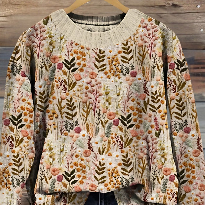 Aylinrae - Soft-Touch Floral Sweater