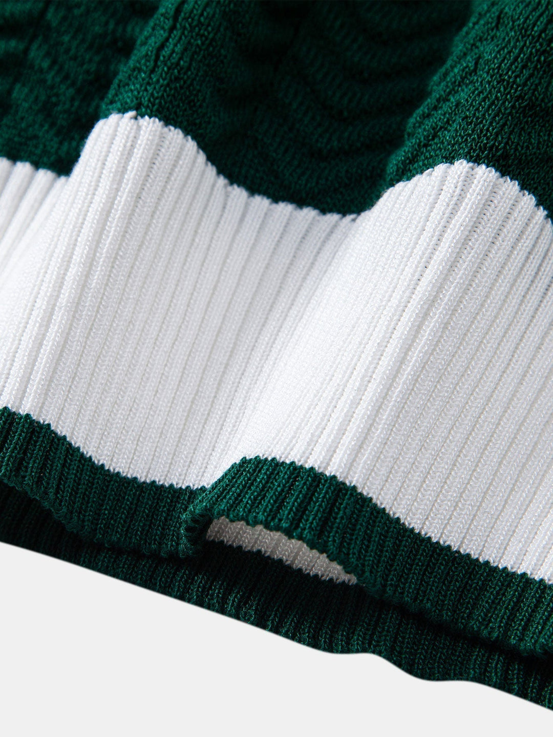 Arleno - Textured V-Neck Knit Polo