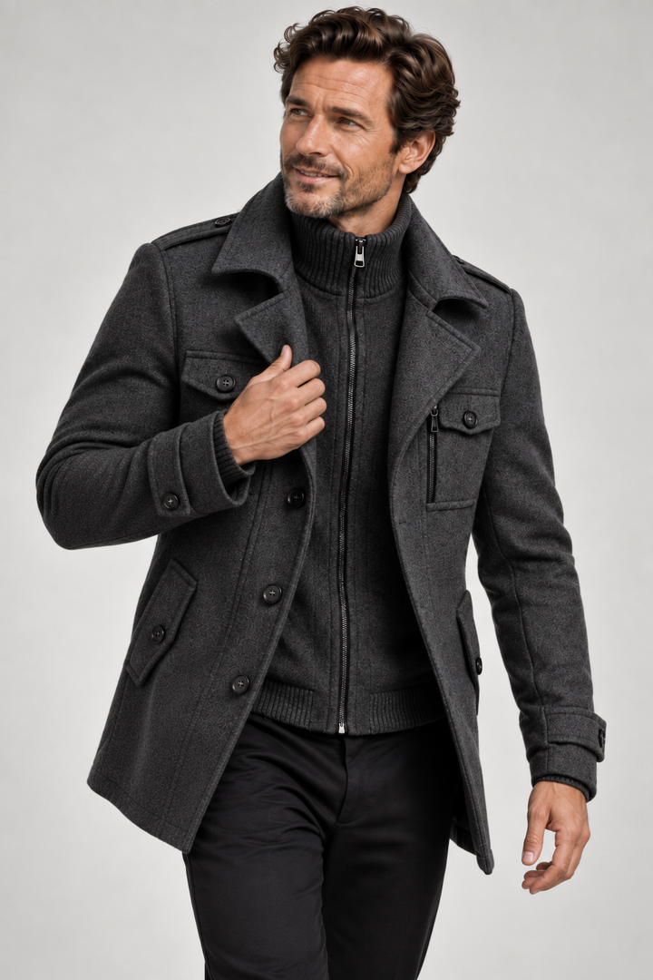 Ivan - Double-Breasted Longline Coat