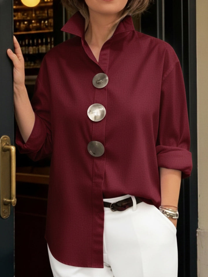 Marisen - Stylish Casual Button Blouse