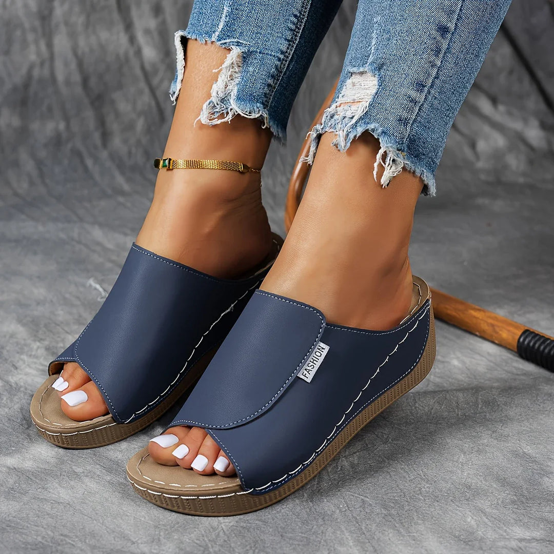 Verena - Platform Slip-On Sandals