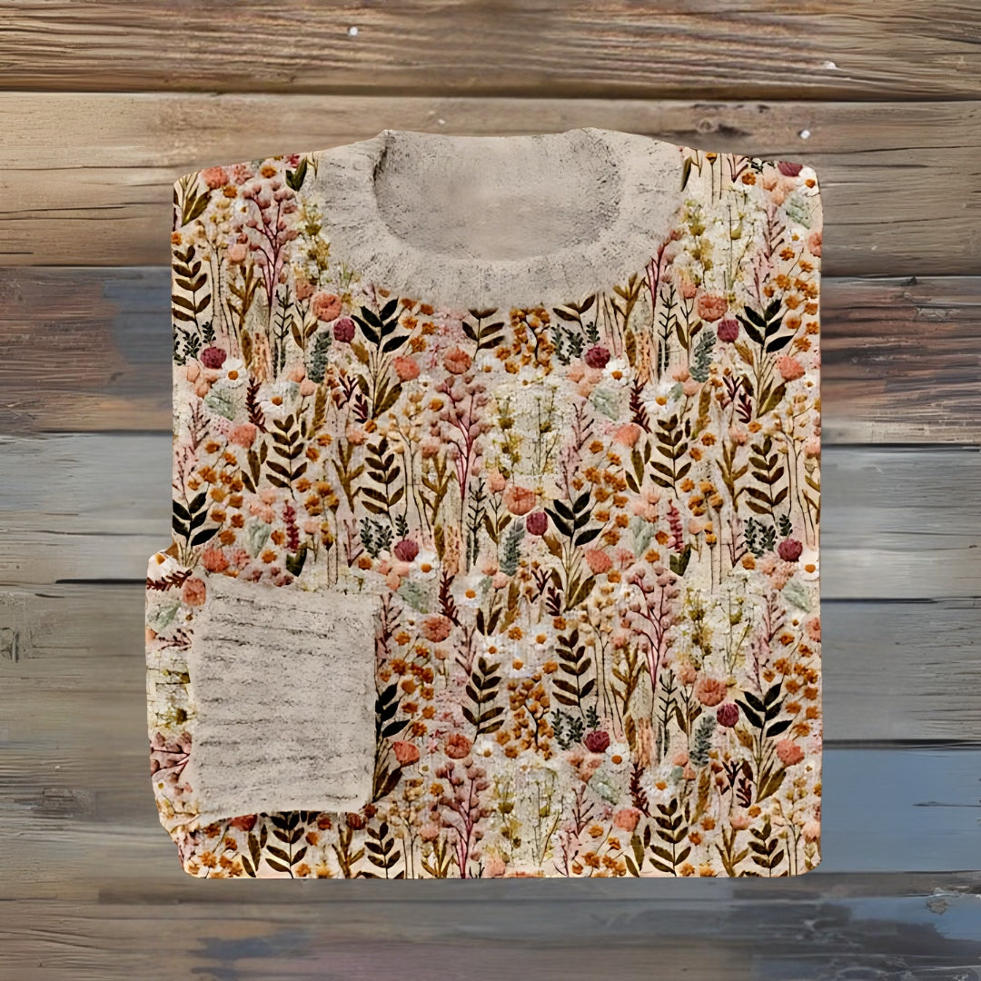 Aylinrae - Soft-Touch Floral Sweater