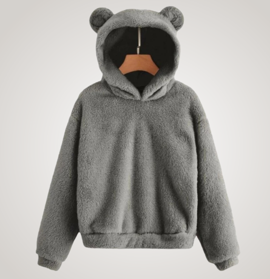 Tialyn - Plush Bear-Ear Hoodie
