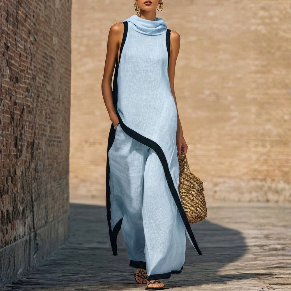 Gillian - Sculptural Linen Two-Piece Set