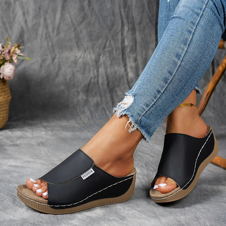 Verena - Platform Slip-On Sandals